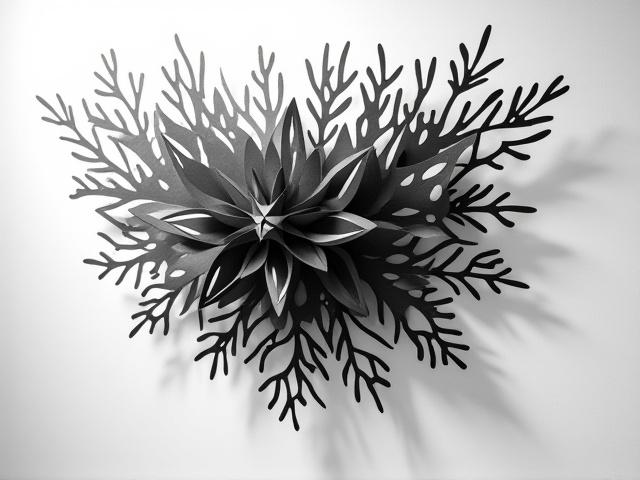 Tableau Découpe Laser Abstraite